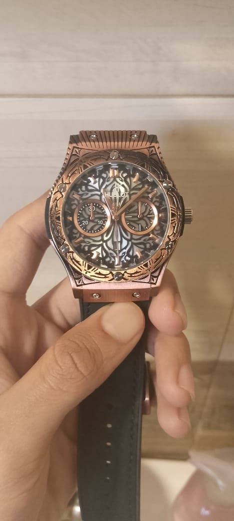 Hublot Shepard Fairey Black Strap Copper Bezel Copper Dial photo review