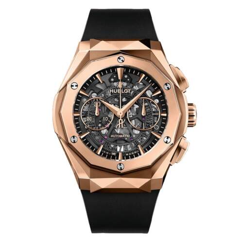 Hublot Classic Aerofusion Golden Black Strap